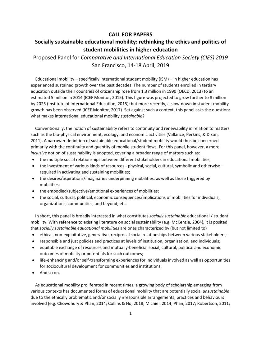 CIES2019_CFP_Socially Sustainable Educational Mobility-1